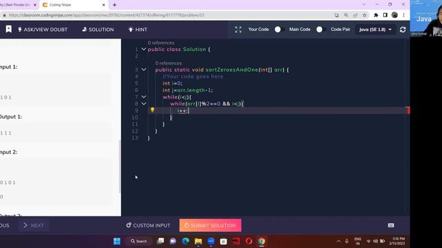 Sort 0 1 in arrays #java смотреть онлайн