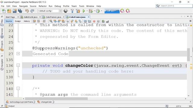 Color Changing Program using Java Swing | It's interesting to Learn Java Swing смотреть онлайн