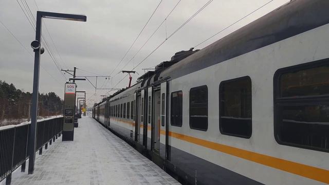 Электропоезд ЭП2Д-0129 ЦППК платформа Аникеевка смотреть онлайн