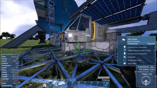 Space Engineers Building a Rover New begining Ep 2 смотреть онлайн