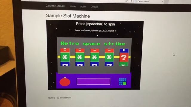 HTML5 Canvas Slot Machine Demo смотреть онлайн
