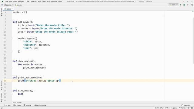 Movie collection App in python | implementation of the python project | python app development | смотреть онлайн