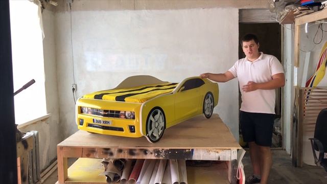 Детская кровать машинка «Бамблби» смотреть онлайн