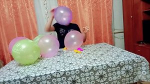 Надул 10 шариков.  ЧЕЛЛЕНДЖ (Фоновая музыка - Платина).