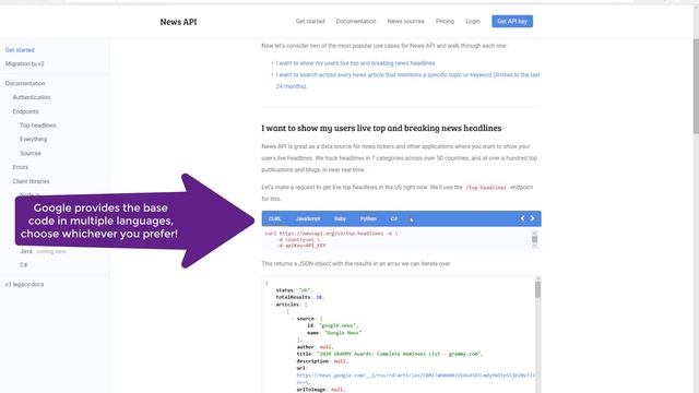 Google News API - Basic overview смотреть онлайн