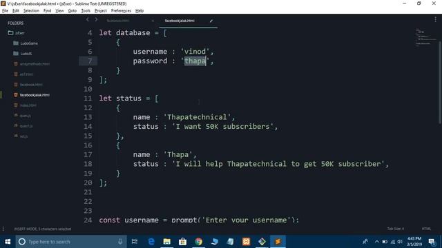 Build Facebook using JavaScript Only [Functionality] смотреть онлайн