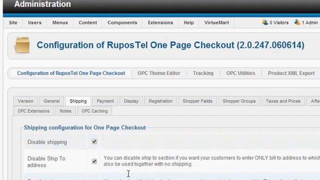 Disable Shipping in Virtuemart using RuposTel One Page Checkout смотреть онлайн