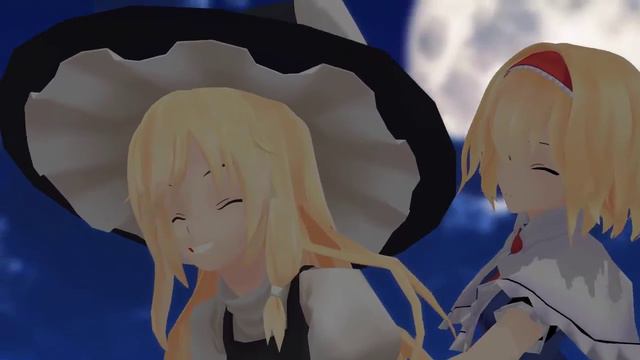 【東方MMD】　三人の魔女　【魔法使いの憂鬱　オルゴール風】