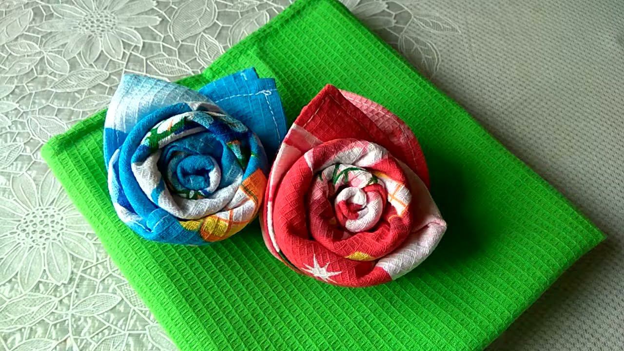 Розочка из салфетки смотреть онлайн