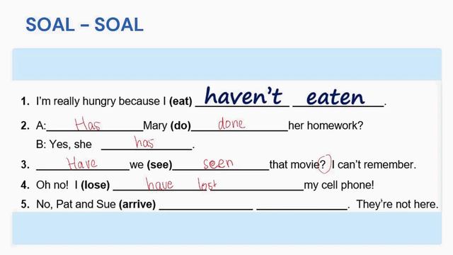 Bahas Soal Present Perfect Tense ☁ смотреть онлайн