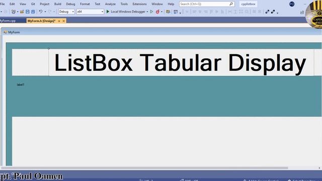 How to Create a ListBox with Tabular Display in Visual C++ - Part 1 of 2 смотреть онлайн