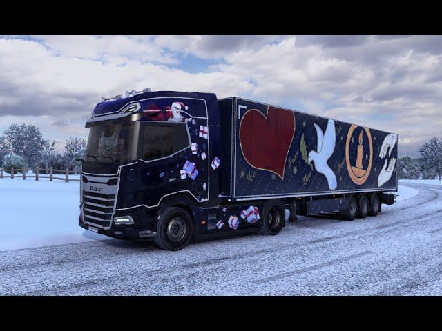 [ETS 2] DAF 2022 with Animated passengers mod for Christmas Reflections Event смотреть онлайн