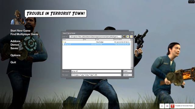 How to select your animated spray in Garry's mod смотреть онлайн