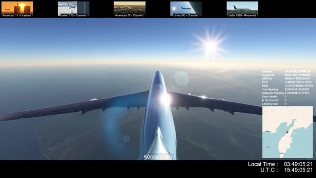 9/11 Full Flight Simulation | Korean Airlines Flight 085 смотреть онлайн