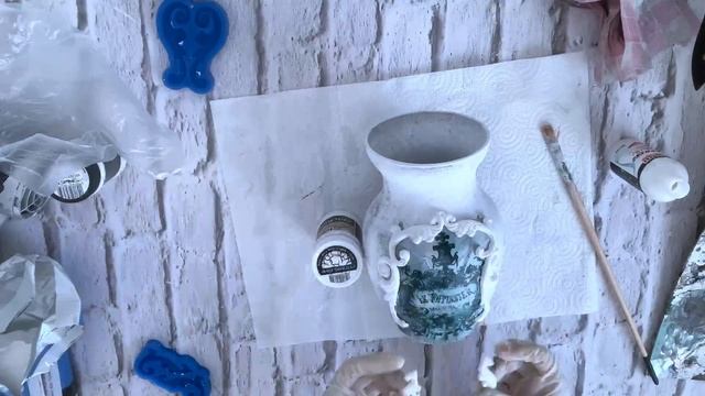?#Decoupage Tutorial Vintage Shabby Jar?Mixedmedia?#Декупаж мастеркласс винтажная ваза?