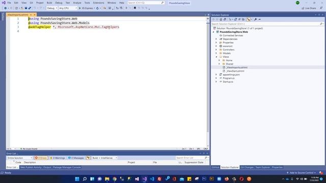 Ecommerce Web Development using ASP.NET Core MVC - Understanding Project Files and Folder Structure смотреть онлайн