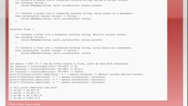 How to format a Double into Currency - Swift 3 смотреть онлайн