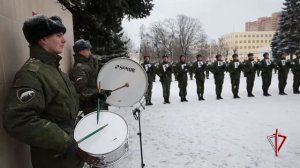 Тренировка парадного расчета ОДОН имени Ф.З. ДЗЕРЖИНСКОГО ВНГ РФ