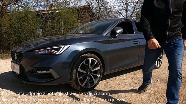 Seat Leon 4, MY2021 – car alarm activation – vključitev alarmnega sistema смотреть онлайн