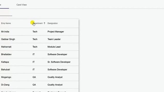 Angular 6 - Material Table with searching & sorting with grid and tab view. смотреть онлайн