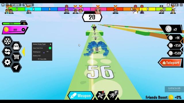 [?UPD2] Roblox Anime Clicker Fight Script - Auto Fast Click | Walk Speed смотреть онлайн