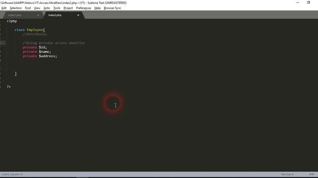 Access Modifiers - PHP - Class смотреть онлайн