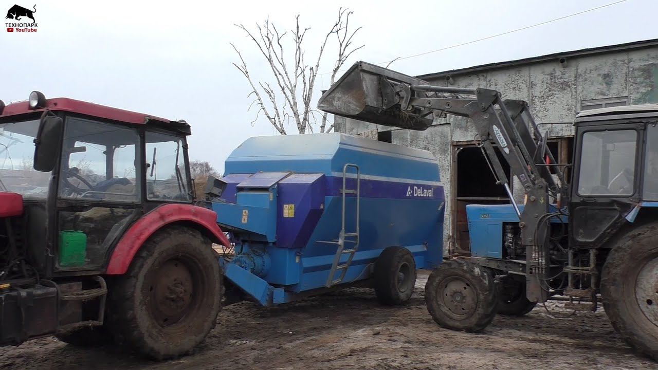 Будни на ферме! Раздаем корма, удаление навоза, принимаем роды коровы, ремонт трактора! смотреть онлайн