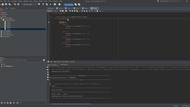 8 Switch case in Java смотреть онлайн
