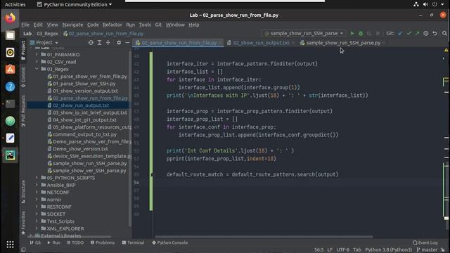 Parse Cisco IP Route Configuration using Python Regex Part 8/9: Running Configuaration output смотреть онлайн