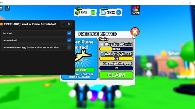 [? FREE UGC] Yeet a Plane Simulator! OP SCRIPT (INF CASH) смотреть онлайн
