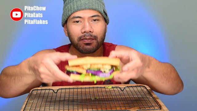Subway Style Sweet-onion Chicken Teriyaki Sandwich | VEGAN MUKBANG | PitaChew смотреть онлайн