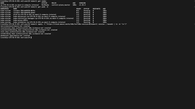 Kubernetes master-worker node using kubeadm on Amazon Linux | AWS | DevOps | Microservices смотреть онлайн