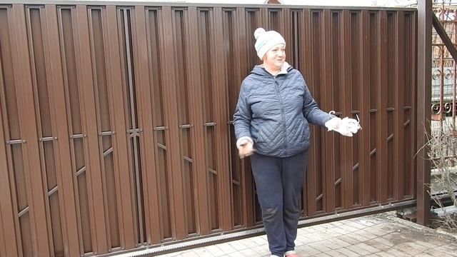 Отзыв 3 Откатные ворота на винтовых сваях с евроштакетником от Группы Мастеров смотреть онлайн