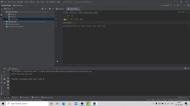 #4 Comments & NextLine Command in Python | Python Tutorial For Absolute Beginners In Hindi смотреть онлайн