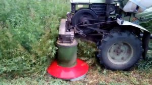 Роторная косилка для тяжёлого мотоблока 1.35м. Самодельная
