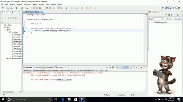 JAVA : Default Constructor смотреть онлайн