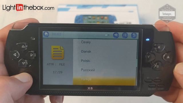 PSP3000 Game Console - 4.1 inch inch Portable - x6 game console - LighInTheBox - Unboxing смотреть онлайн