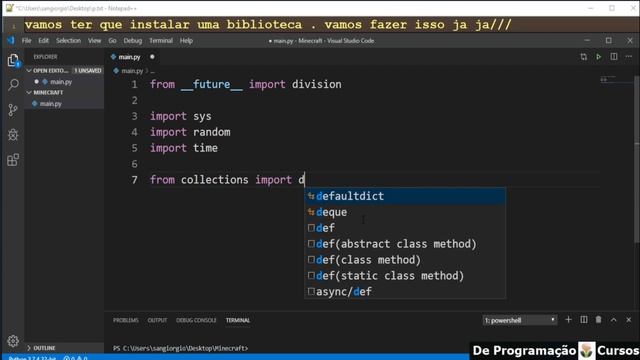 Curso Programação - Jogo Minecraft Em Python Pygame Desafio Passo a Passo - 01 смотреть онлайн