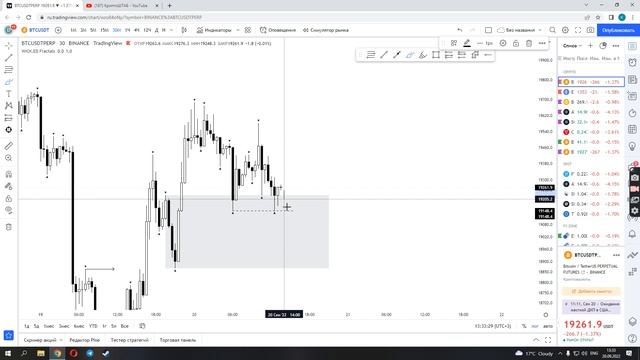 Разбор и цели по BTC. Сделка по EUR и контекст. смотреть онлайн
