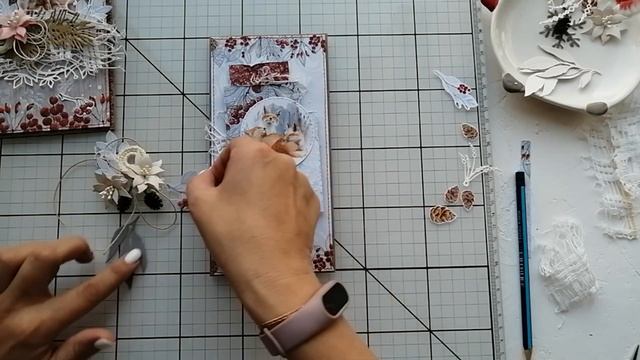 МК Новогодние открытки/СП "Тёплые открытки" 1 этап смотреть онлайн