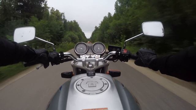 HONDA CB400 приятная поездка на дачу