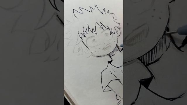cute sketch of deku || Art Today || #drawing смотреть онлайн