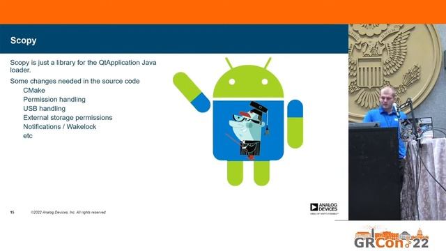GRCon22 - GNU Radio on the go - How to build android apps with GR by Adrian Suciu смотреть онлайн
