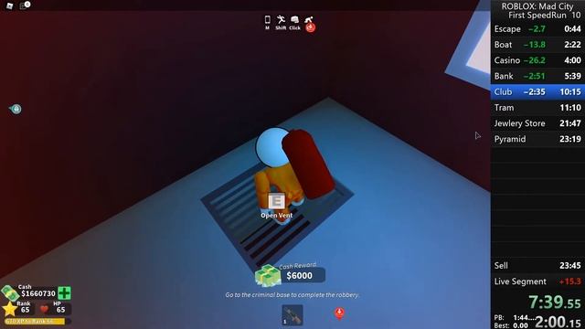 Roblox | Mad City Speed Run - 14:19.86 смотреть онлайн
