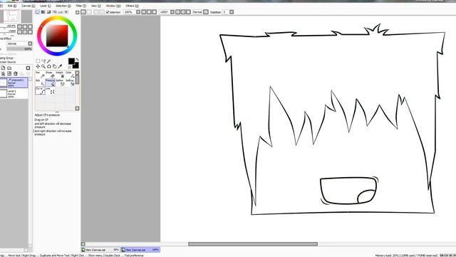 как нарисовать стива на PaintTool SAI ( часть 2 ) смотреть онлайн