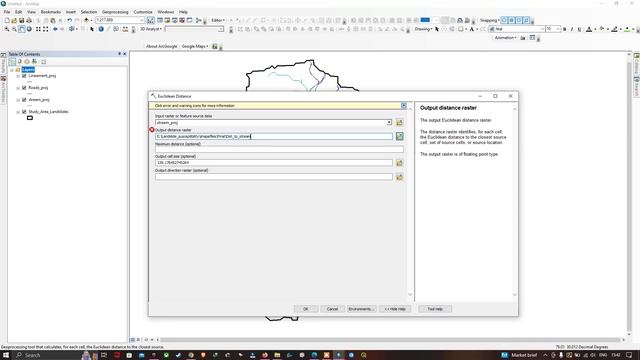 Calculating Euclidean Distances in ArcGIS - Streams, Lineaments & Roads