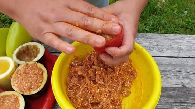 ОВОЩНАЯ ДОЛМА | ФАРШИРОВАННЫЕ ОВОЩИ | В КАЗАНЕ НА КОСТРЕ | ДОЛМА смотреть онлайн