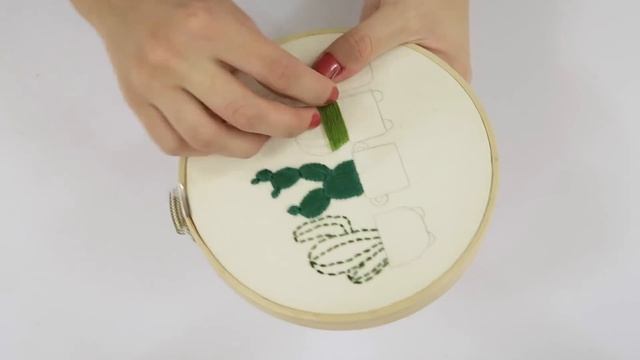 ¿CÓMO BORDAR CACTUS? - BORDADO PASO A PASO смотреть онлайн