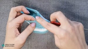 Авторские пинетки кроссовки крючком / Двойная подошва 12 см