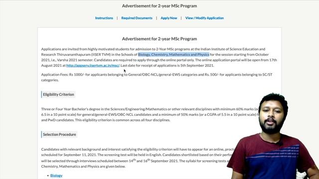 M.Sc Admission Notification at IISER TVM & BHU | Apply Now | Admission 2021 | All Details смотреть онлайн